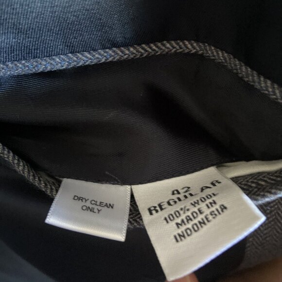 Joseph Feiss Men's Sport Coat Gray 42 R Blazer Two Button 100% Wool Executive - Picture 12 of 16